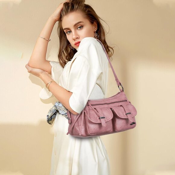 Chic Adjustable Hobo Handbag for Women - Spacious & Stylish Multi-Pocket Design - Picture 2 of 8